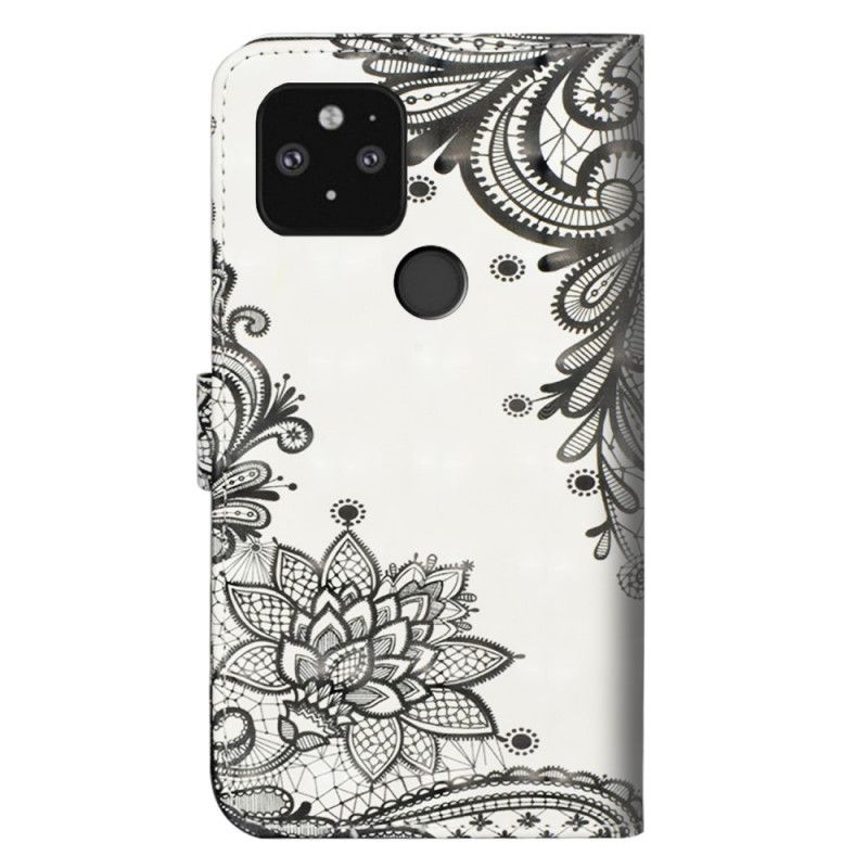 Folio Deksel for Google Pixel 5 Blonder Mandala