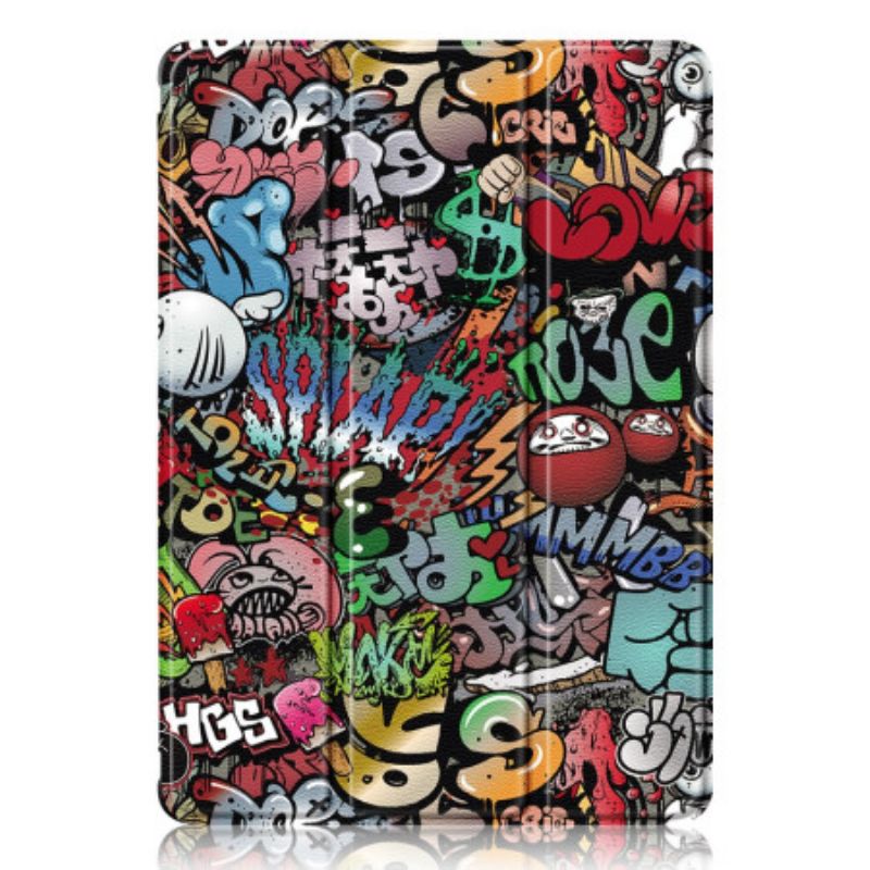 Samsung Galaxy Tab S9 Plus Transparent Graffiti Bakside