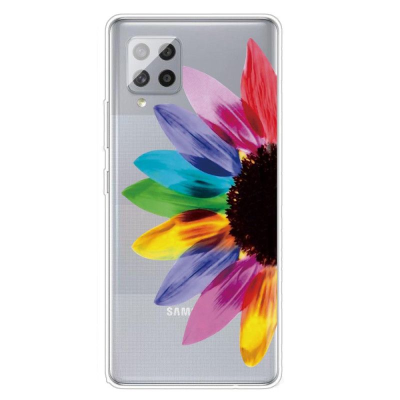 Deksel for Samsung Galaxy A42 5G Farget Blomst