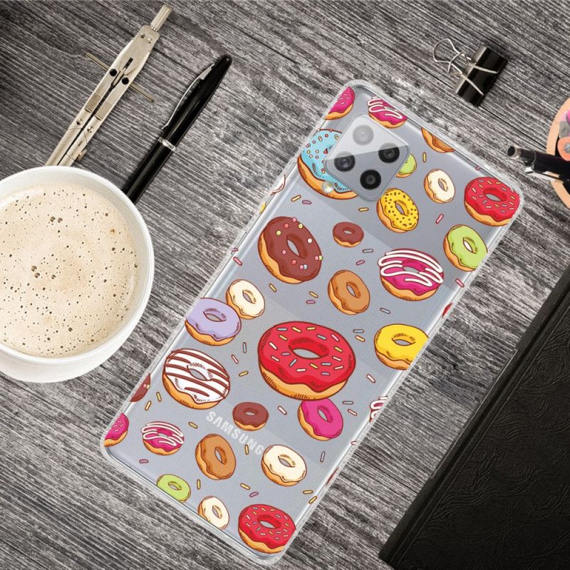 Deksel for Samsung Galaxy A42 5G Kjærlighetsdoughnuts