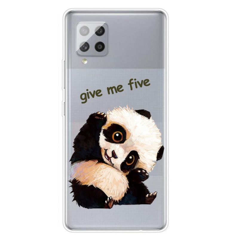Deksel Samsung Galaxy A42 5G Gjennomsiktig Panda Gi Meg Fem Anti-fall