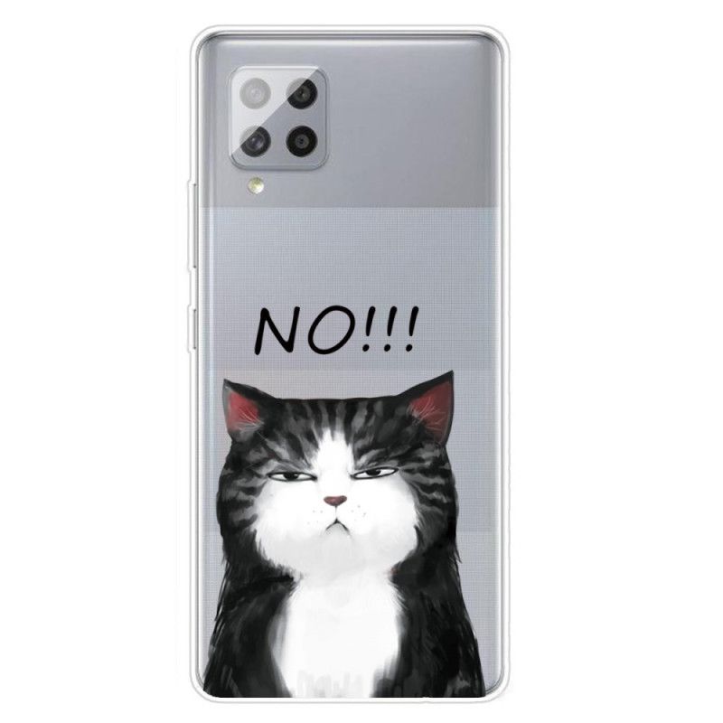 Deksel Samsung Galaxy A42 5G Mobildeksel Katten Som Sier Nei
