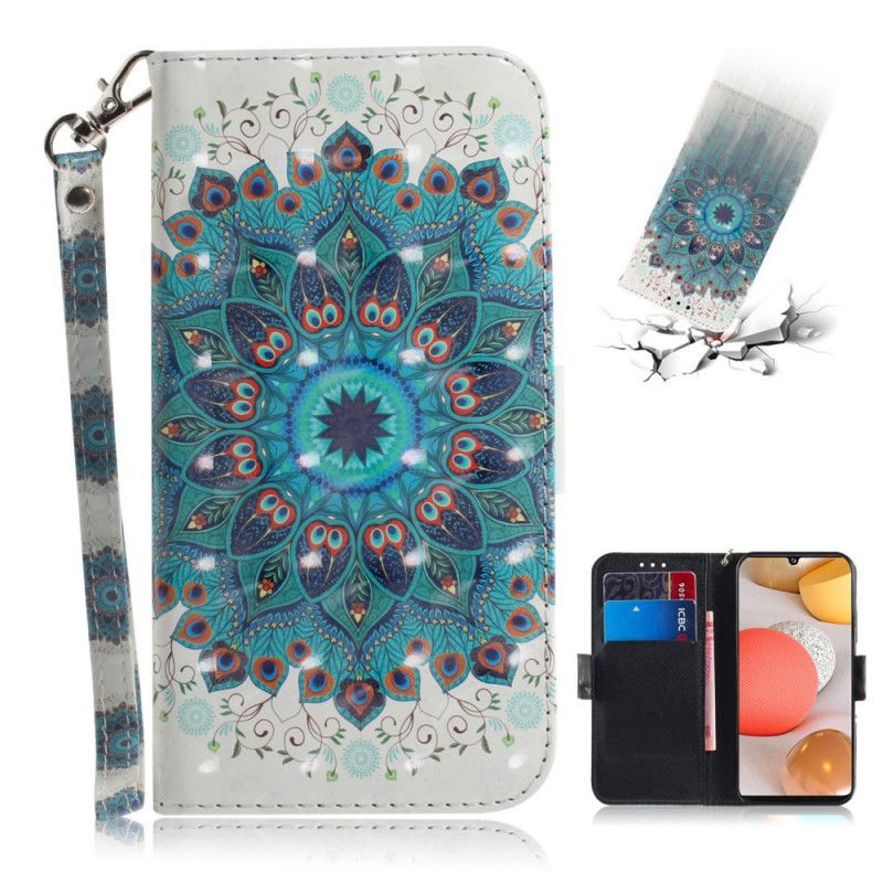 Folio Deksel Samsung Galaxy A42 5G Mesterlig Mandala Med Tanga