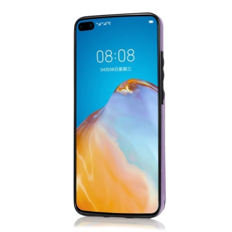 Deksel Huawei P40 Pro Plus Grå Mandala-Trykkortholder