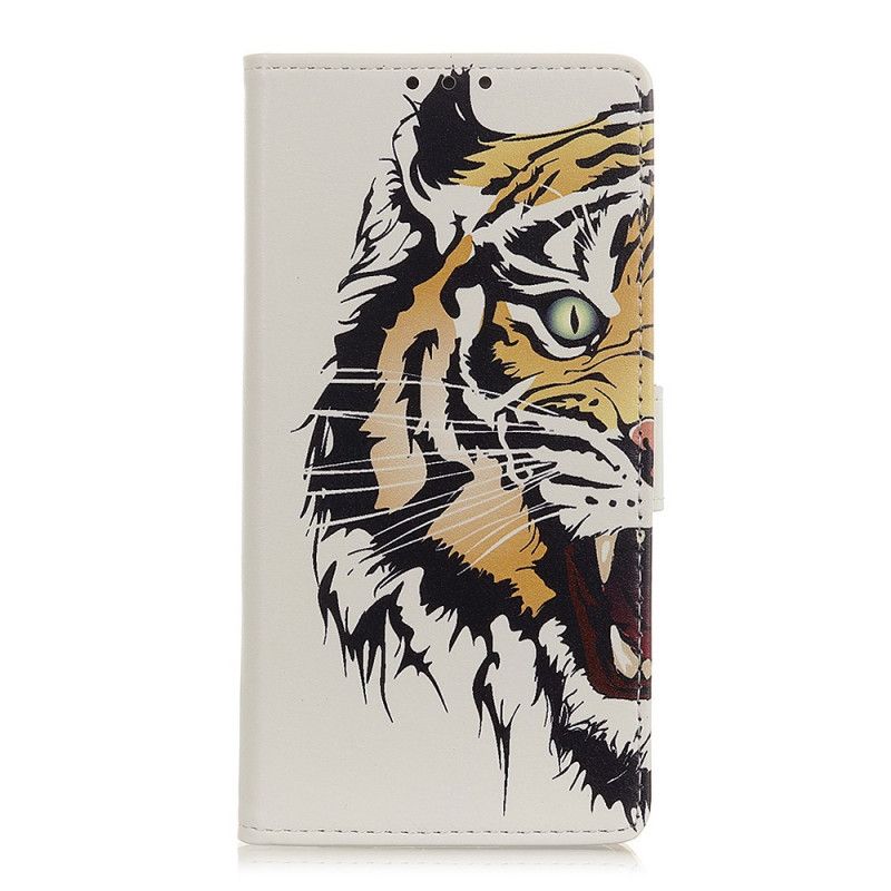 Folio Deksel for Huawei P40 Pro Plus Voldsom Tiger
