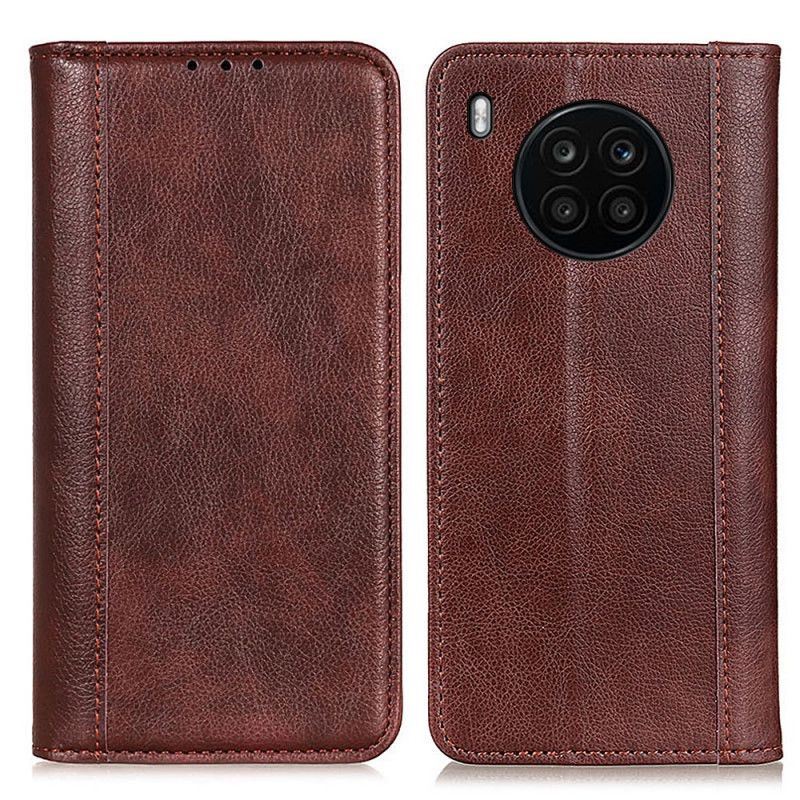 Folio Deksel Huawei Nova 8i / Honor 50 Lite Elegance Split Litchi Leather