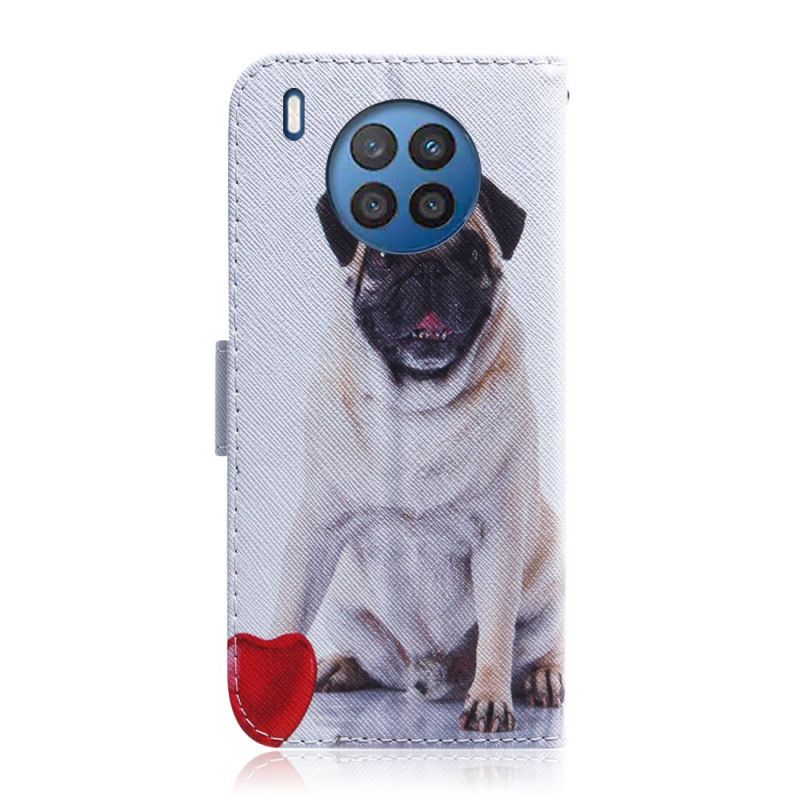 Folio Deksel Til Huawei Nova 8i / Honor 50 Lite Pug Dog