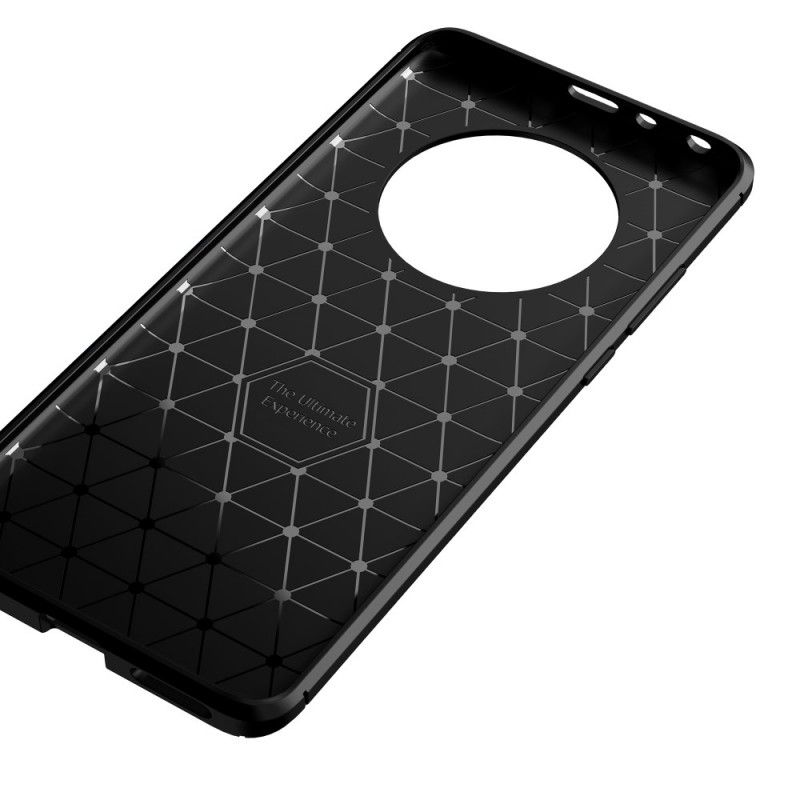 Deksel Huawei Mate 40 Pro Svart Fleksibel Karbonfibertekstur