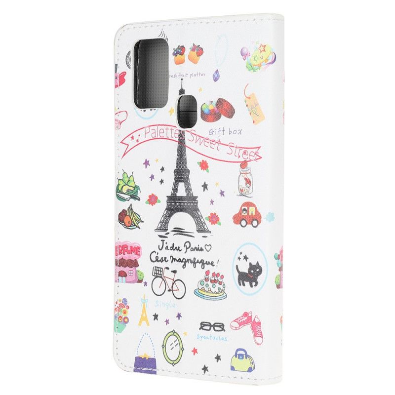 Folio Deksel Samsung Galaxy A21s Jeg Elsker Paris