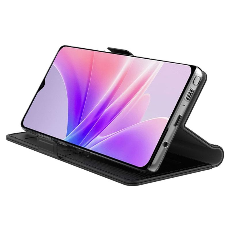 Folio Deksel Oppo Reno 11f 5g Speil Og Kortholder Beskyttelse Deksel