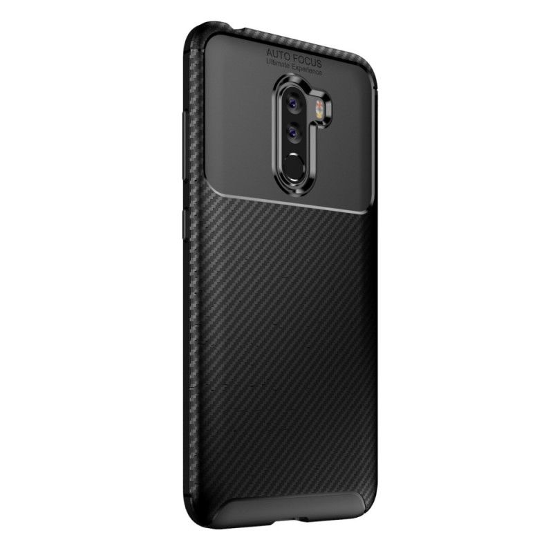 Deksel Xiaomi Pocophone F1 Svart Fleksibel Karbonfiber