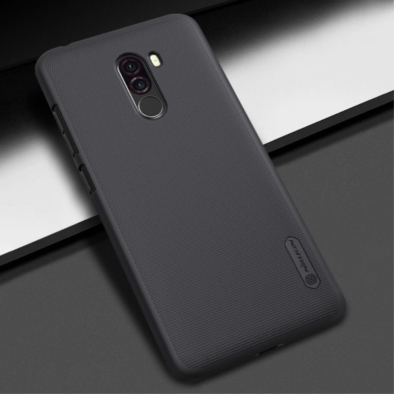 Deksel Xiaomi Pocophone F1 Svart Stiv Frostet Nillkin Beskyttelse