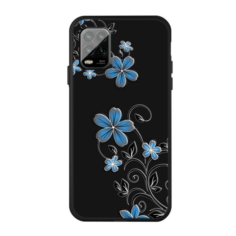 Deksel Xiaomi Mi 10 Lite Blå Blomster