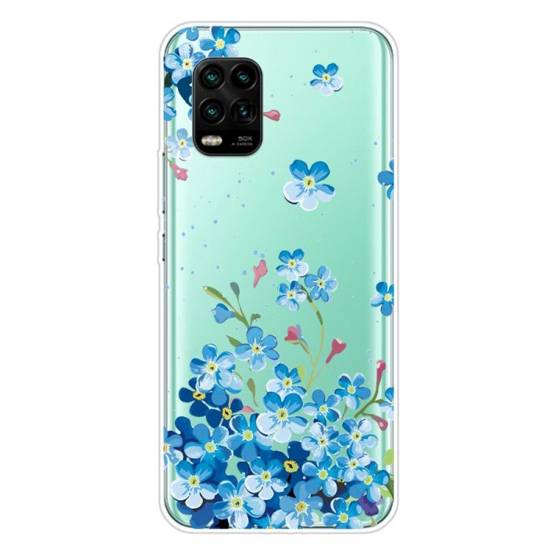 Deksel Xiaomi Mi 10 Lite Bukett Med Blå Blomster
