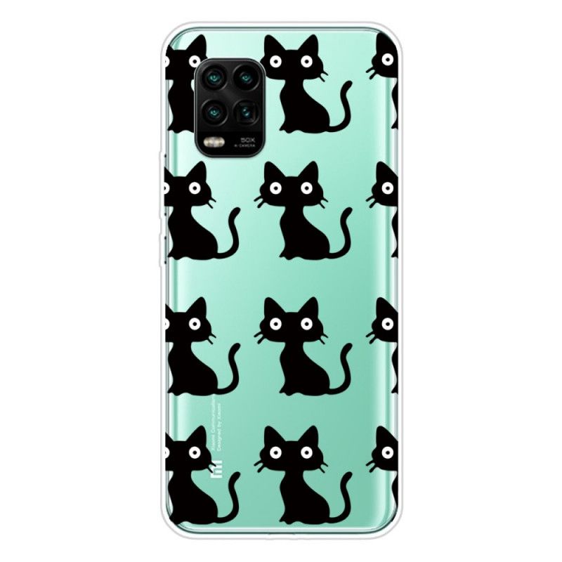 Deksel Xiaomi Mi 10 Lite Flere Svarte Katter Anti-fall