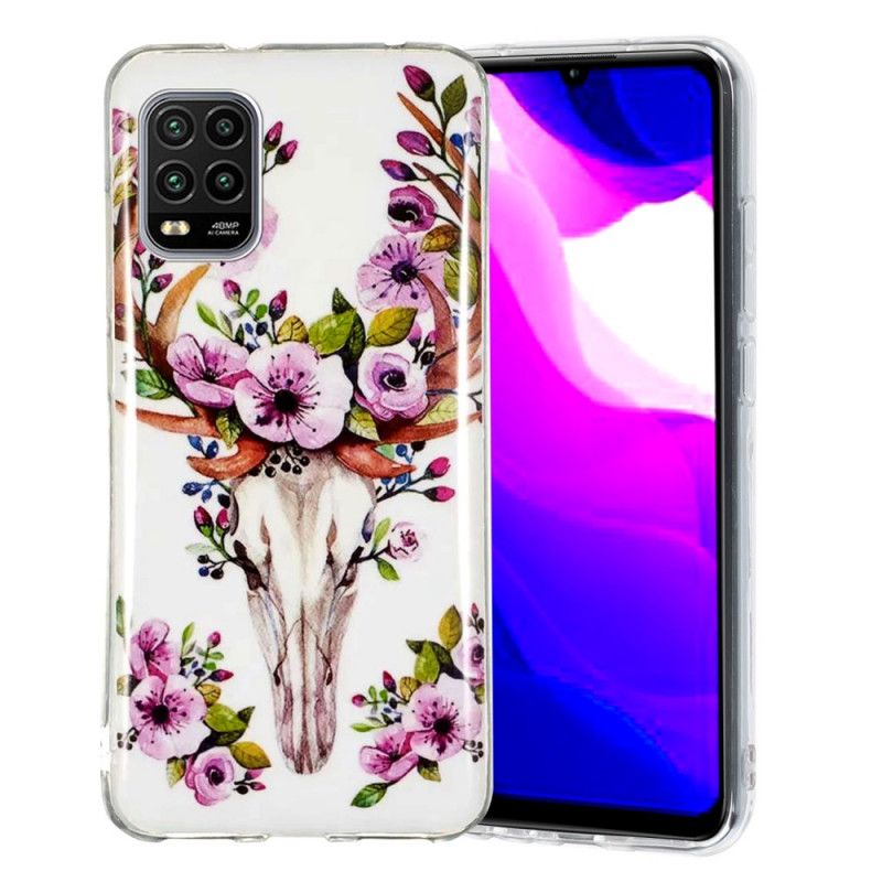 Deksel Xiaomi Mi 10 Lite Fluorescerende Blomsterelg