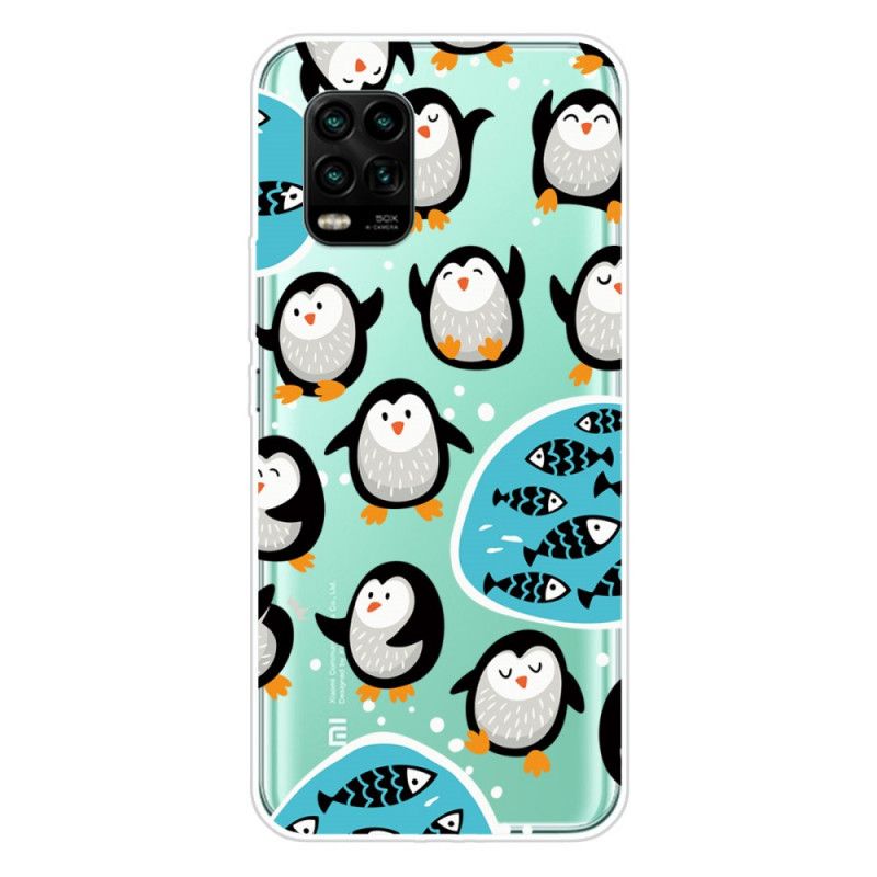 Deksel Xiaomi Mi 10 Lite Mobildeksel Pingviner Og Fisk