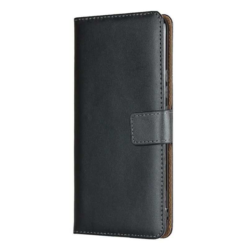 Folio Deksel for Xiaomi Mi 10 Lite Elegant Ekte Skinn