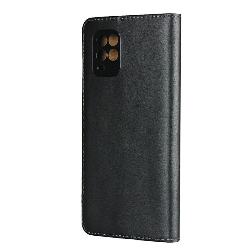 Folio Deksel for Xiaomi Mi 10 Lite Elegant Ekte Skinn