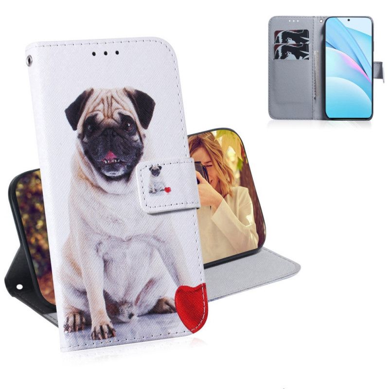 Folio Deksel for Xiaomi Mi 10 Lite Mopshund