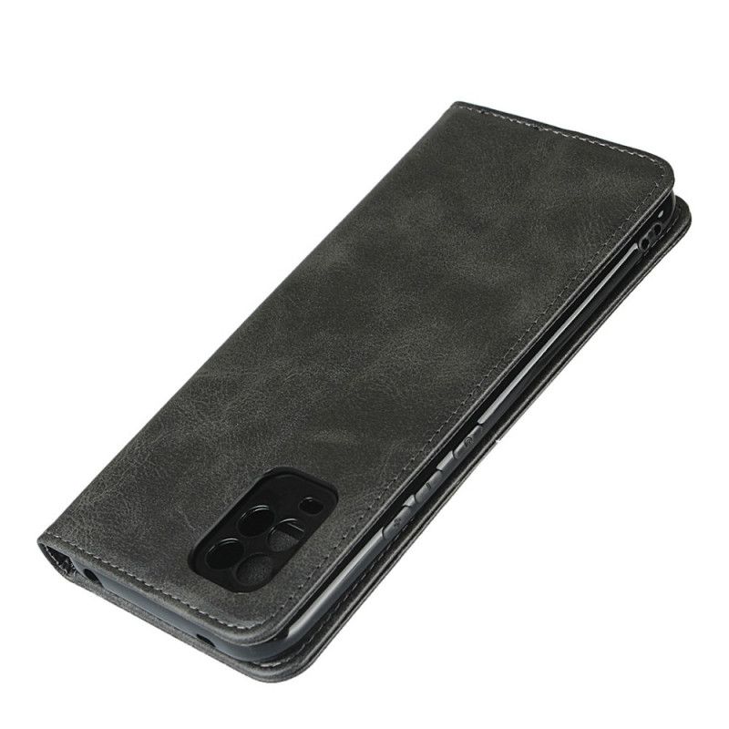 Folio Deksel for Xiaomi Mi 10 Lite Svart Elegant Delt Skinn