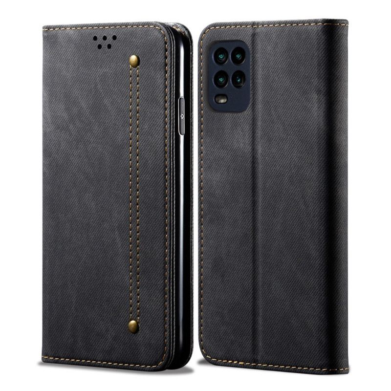 Folio Deksel for Xiaomi Mi 10 Lite Svart Jeansstoff