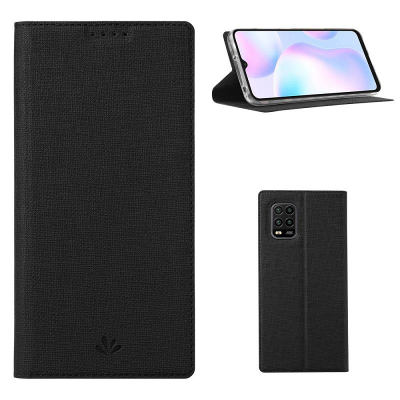 Folio Deksel for Xiaomi Mi 10 Lite Svart Strukturert Vili Dmx