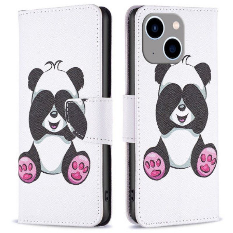 Folio Deksel Til iPhone 14 Plus Panda Moro