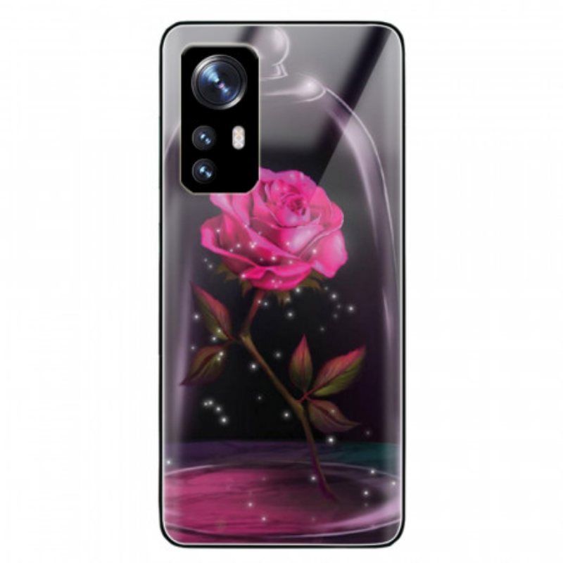 Deksel Til Xiaomi 12 / 12X Magisk Rosa Herdet Glass