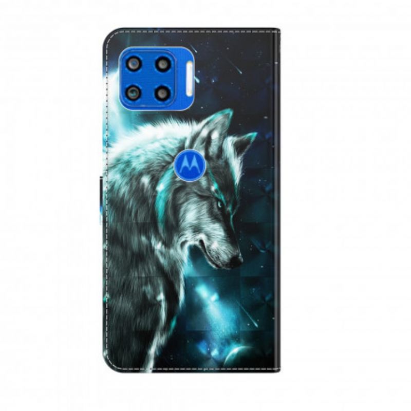 Folio Deksel Moto G 5g Plus Majestic Wolf