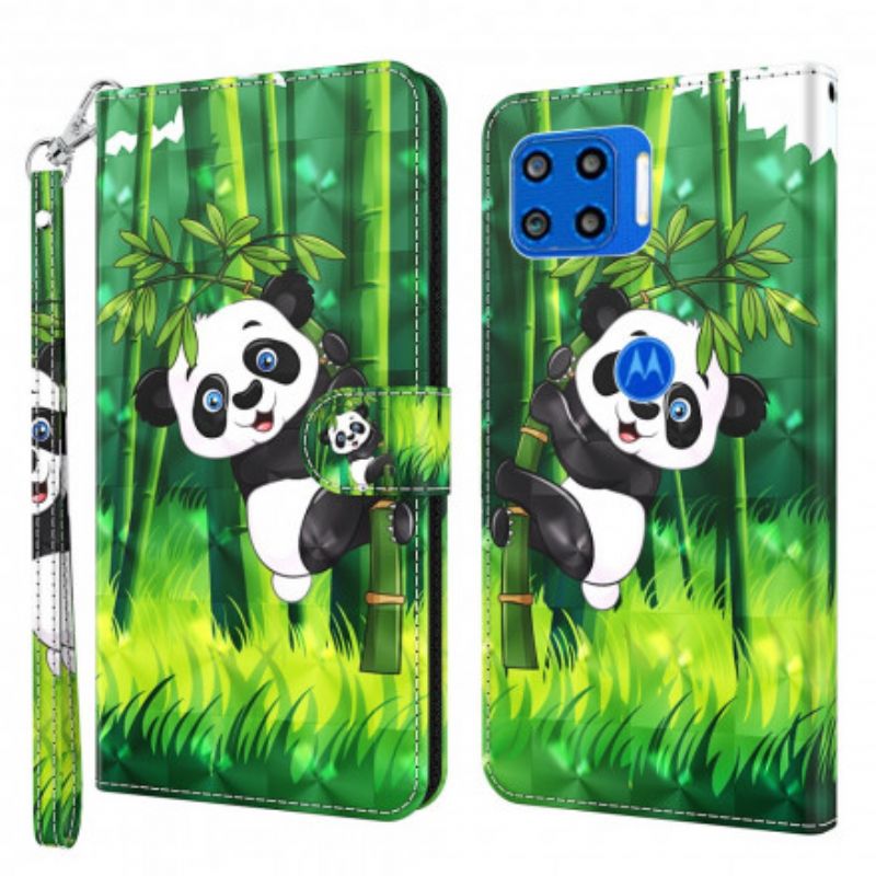 Folio Deksel Moto G 5g Plus Panda Og Bambus