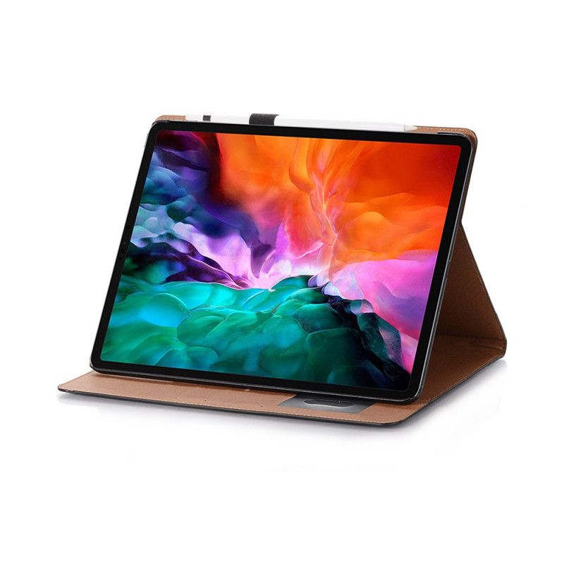 Etui iPad Pro 12.9" (2018) (2020) Svart Matte Lærveske