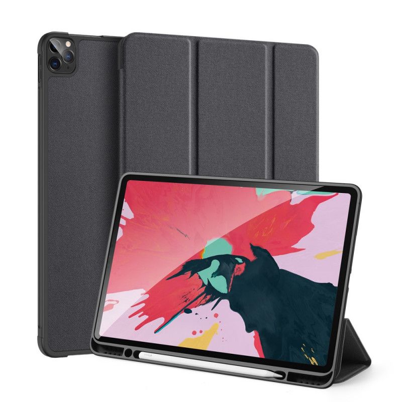 Smart Sak iPad Pro 12.9" (2018) (2020) Svart Dux Ducis Domo-Serie