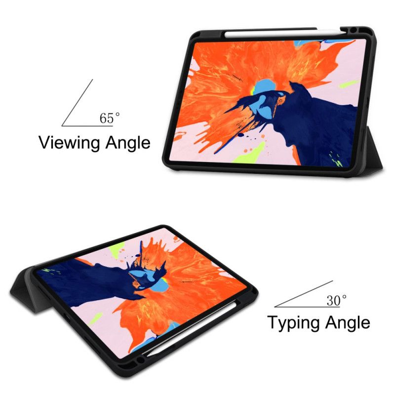 Smart Sak iPad Pro 12.9" (2018) (2020) Svart Trippelfold