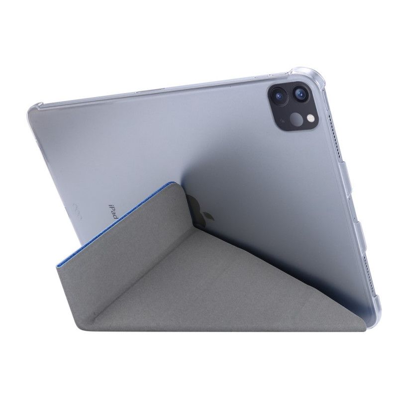 Smart Veske iPad Pro 12.9" (2018) (2020) Svart Kunstlær Origami