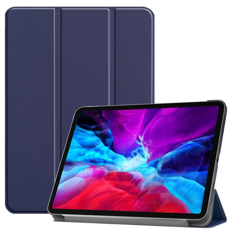 Smart Veske iPad Pro 12.9" (2018) (2020) Svart Tri Fold Blyantholder Lader