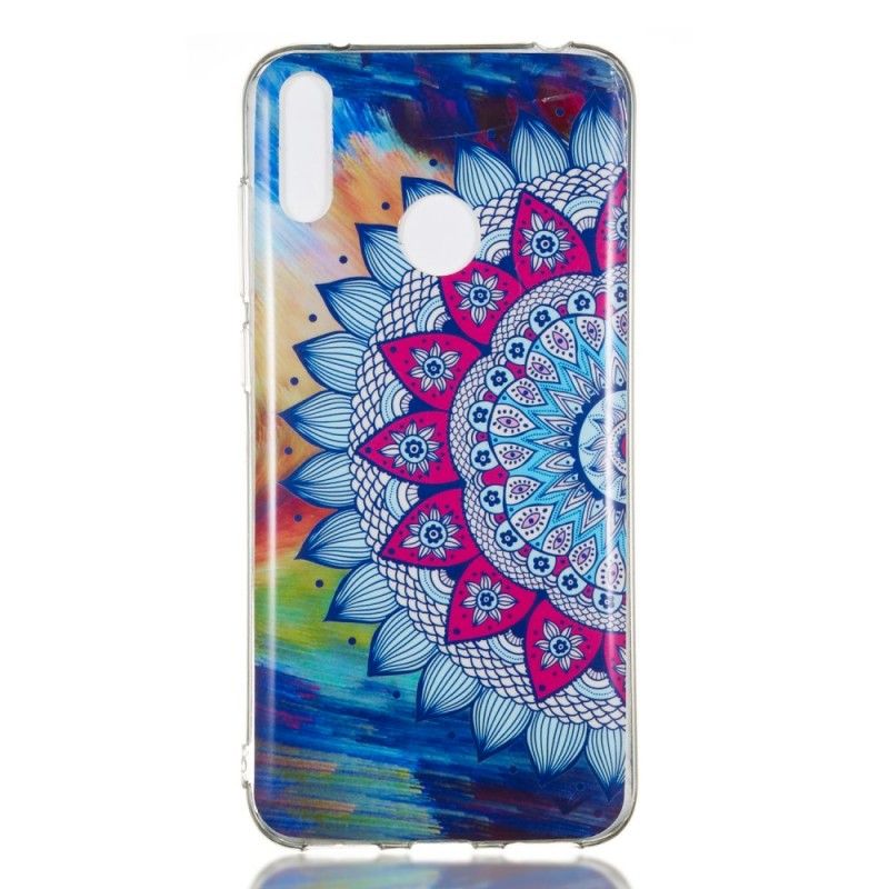 Deksel for Huawei Y7 2019 Fluorescerende Mandala