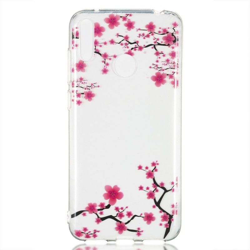 Deksel for Huawei Y7 2019 Plomme Blomstrer