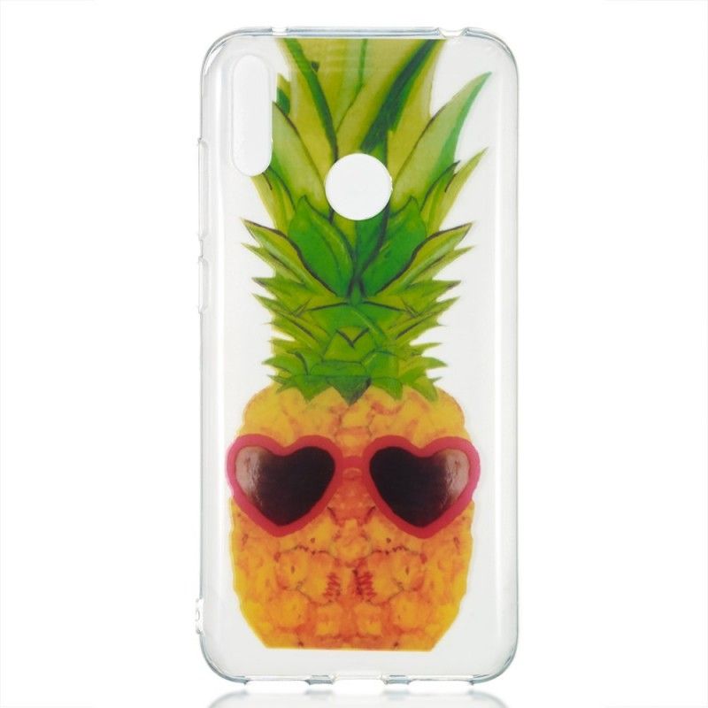 Deksel Huawei Y7 2019 Gjennomsiktig Inkognito-Ananas