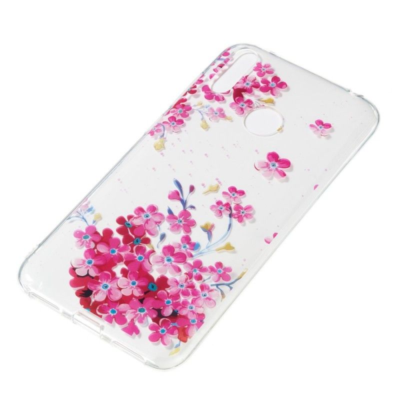 Deksel Huawei Y7 2019 Gule Og Magenta Blomster