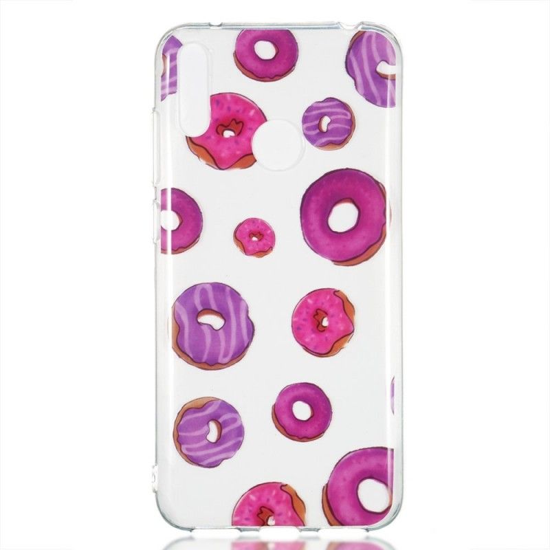 Deksel Huawei Y7 2019 Mobildeksel Gjennomsiktig Donuts Fan