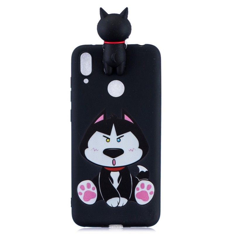 Deksel Huawei Y7 2019 Morsom Hund 3D