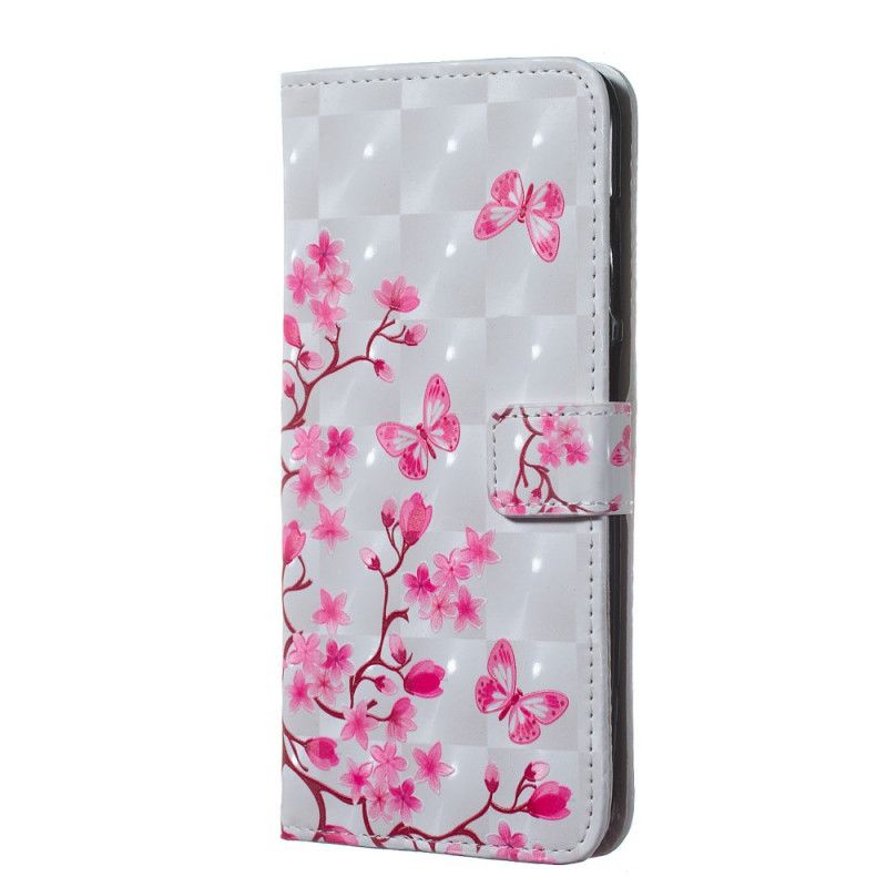 Folio Deksel for Huawei Y7 2019 Rosa Rosa Grønnsak