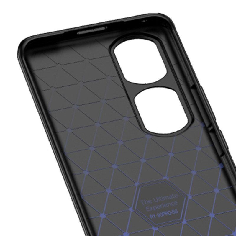 Deksel Til Honor 90 Pro Dobbel Linje Litchi Leather Effect