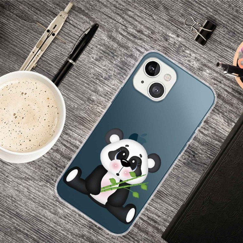 Deksel Til iPhone 14 Plus Sømløs Sad Panda