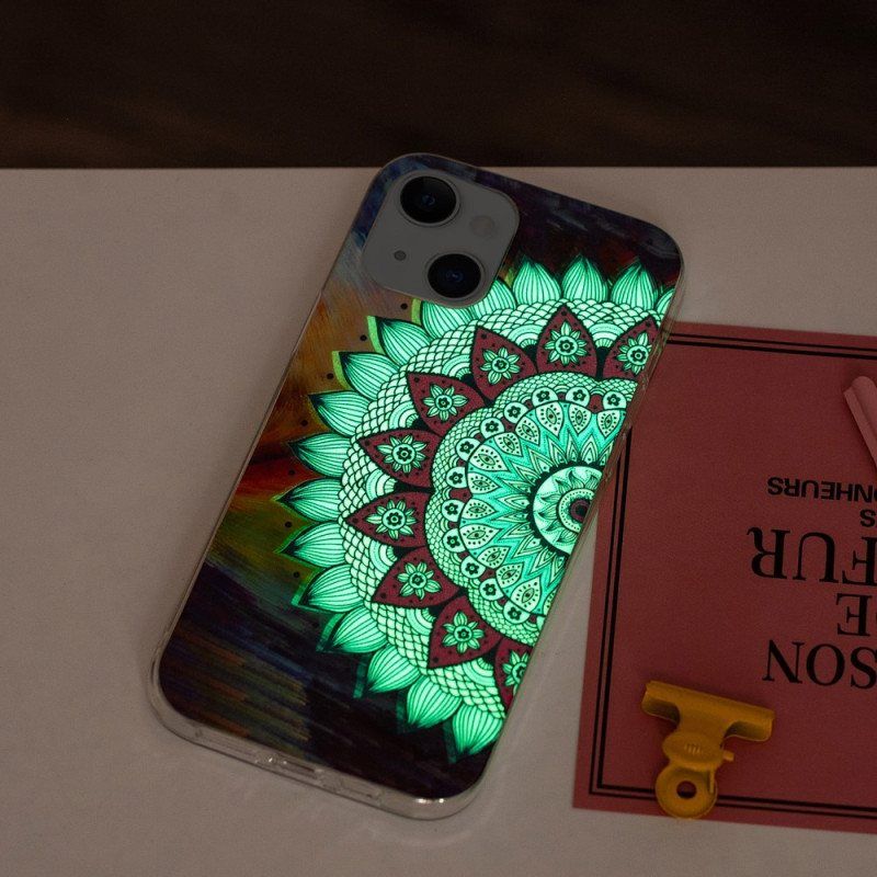 Deksel Til iPhone 15 Plus Fluorescerende Mandala