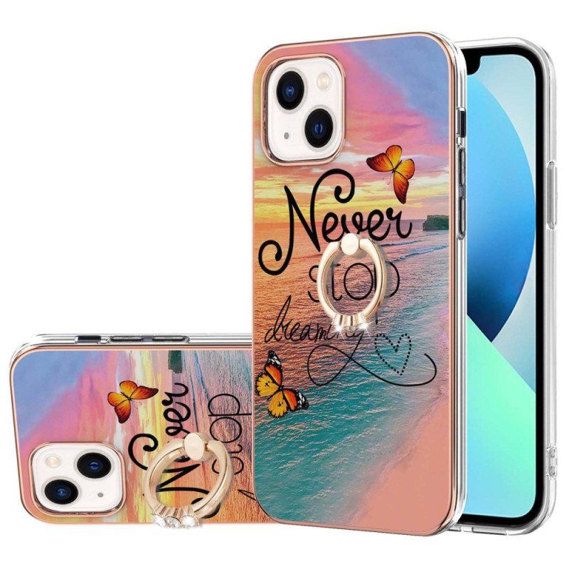 Deksel Til iPhone 15 Plus Never Stop Dreaming Support Ring