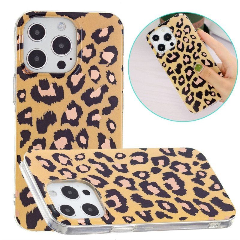 Deksel Til iPhone 15 Pro Max Leopardmønster