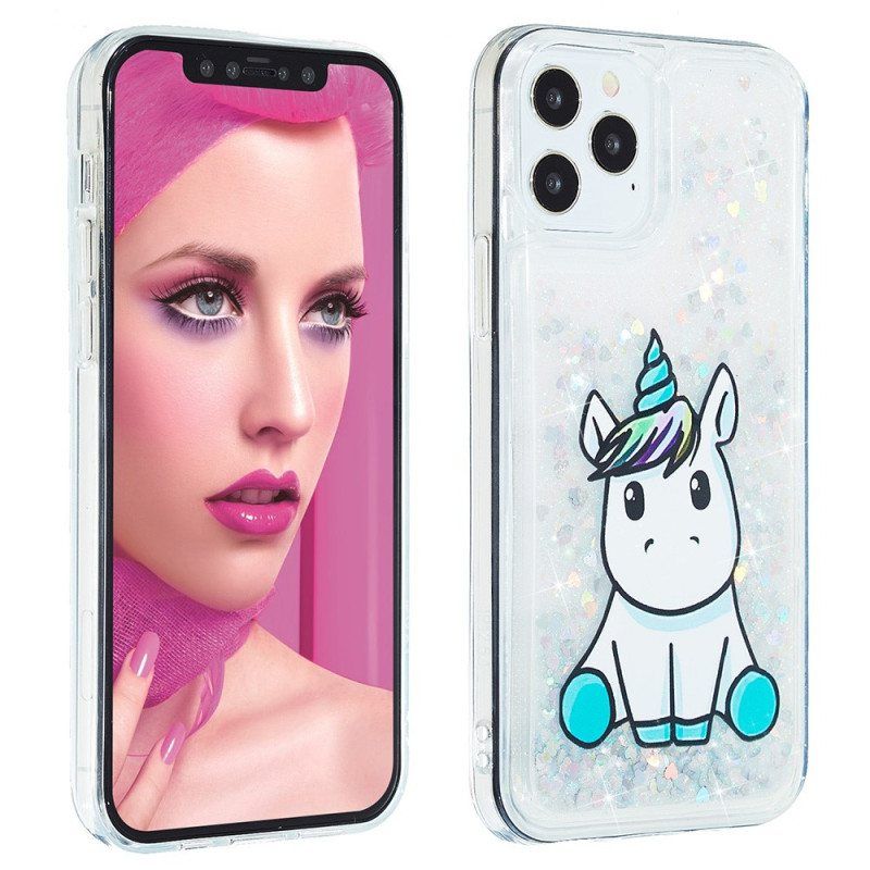 Deksel Til iPhone 15 Pro Max Unicorn Glitter