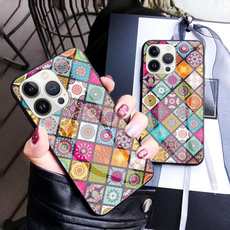 Deksel Til iPhone 15 Pro Patchwork